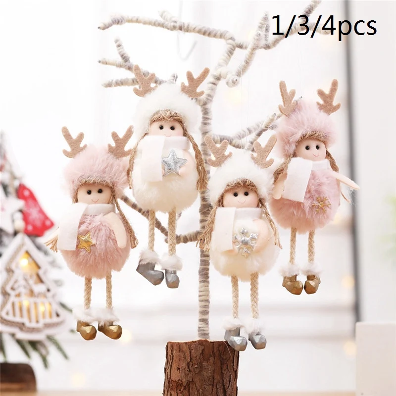 1/3/для волос (4 предмета) Рождество куклы Ангел подвеска с Санта Клаусом орнамент