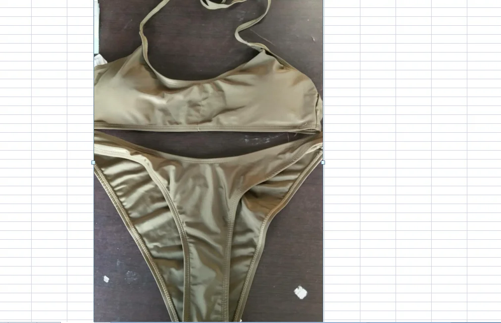 Женский раздельный комплект бикини купальник с низкой талией однотонный