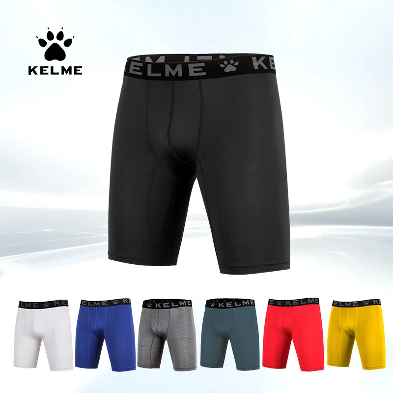 Мужские шорты для бега KELME летние спортивные компрессионные тренировочные