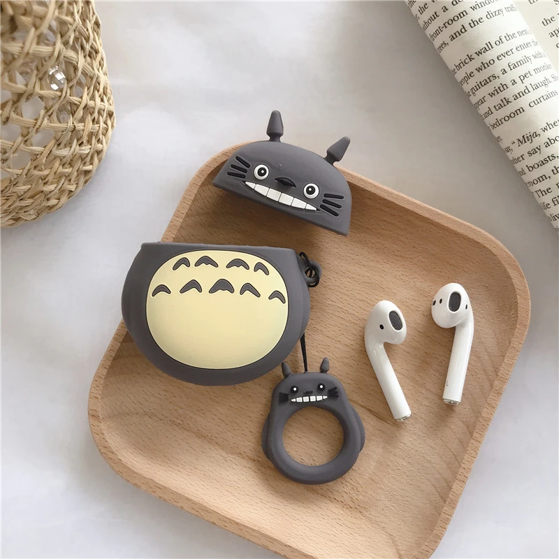 VOZRO Тоторо беспроводной Bluetooth чехол для наушников для Apple Airpods силиконовый чехол для наушников s для Airpods2 защитный чехол