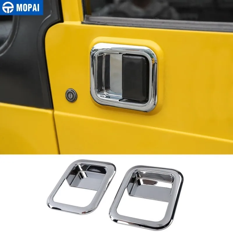 MOPAI автомобильные наклейки для Jeep Wrangler 1997-2006 ABS Автомобильная дверная ручка, декоративная накладка для Jeep Wrangler TJ аксессуары