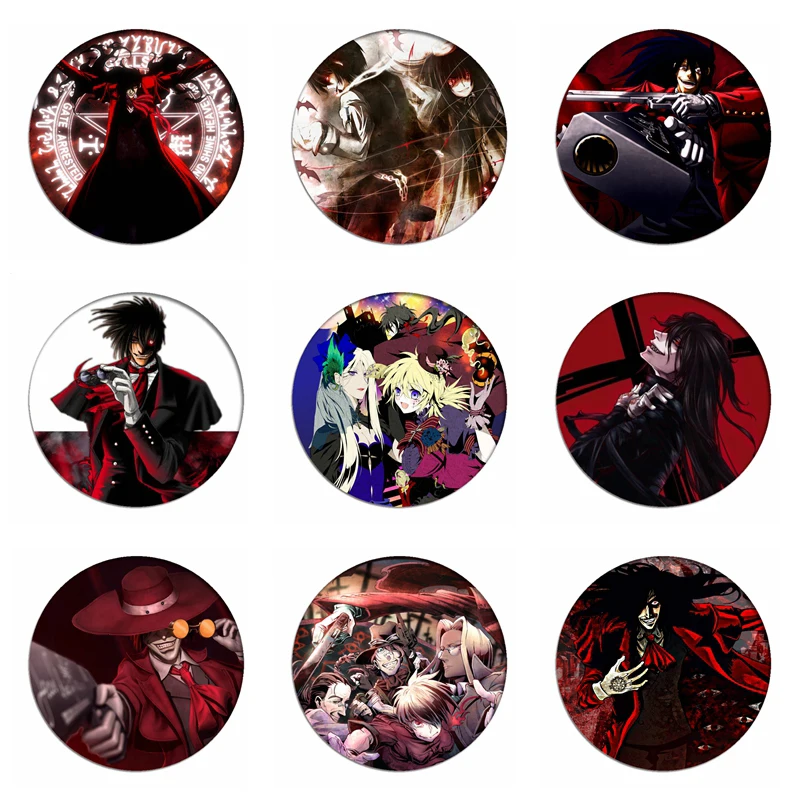 Hellsing Значки для косплея Alucard брошь значок Коллекция сумок Виктория серас