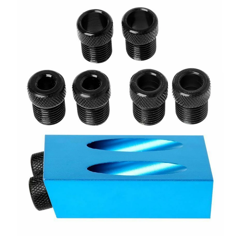 

Drive Adapter Hole Jig Woodworking Carpentry Hand Tool 15 Angle Drill Locator