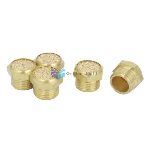 3/8 BSP латунный пневматический с резьбой шумоподавляющий глушитель для выхлопных