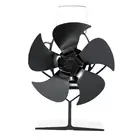 5 лезвий, рабочая деревянная горелка с автономным питанием, безопасная, тихая, черная, бытовая, эффективное распределение тепла