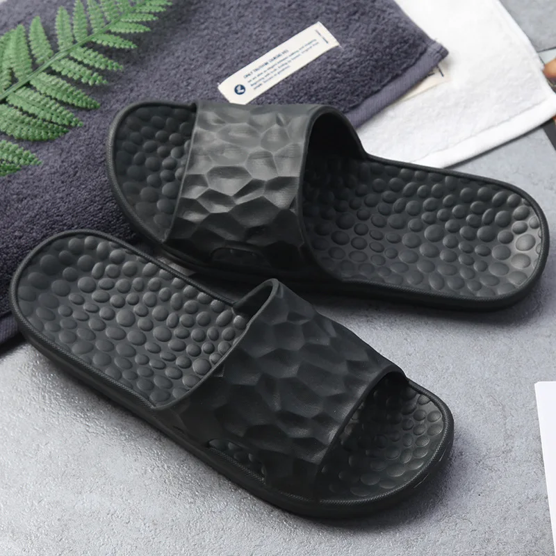 

Unisex Indoor Home Hotel Sandals and Slippers Male Summer Non-slip Bathroom Slippers Women's and Men's Flip Flop Shower Shoe