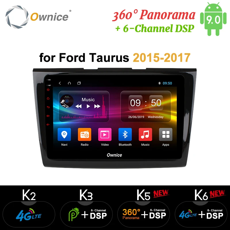Ownice k3 k5 k6 Octa 8 Core android 9 0 360 Panorama DSP SPDIF автомобильный DVD gps навигатор для FORD TAURUS 2015 2016