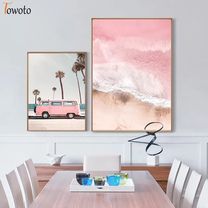 Скандинавский пейзаж постер с принтом украшение для экскурсионного автобуса