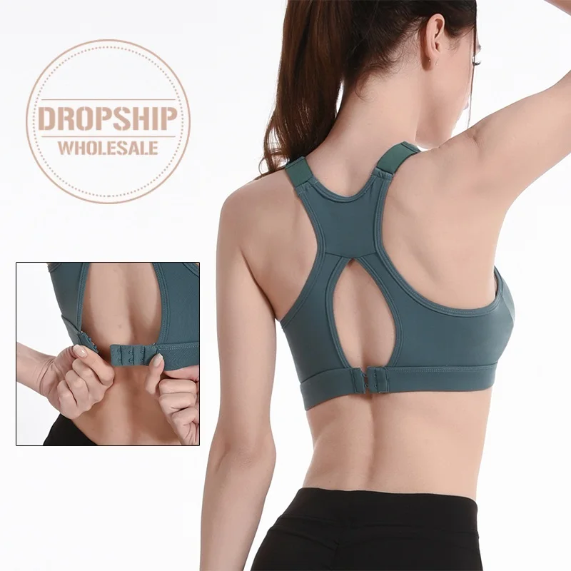 

Спортивный бюстгальтер для женщин 2020, Одноцветный спортивный топ для йоги, фитнеса, пуш-ап, для тренажерного зала, Противоударная рубашка дл...