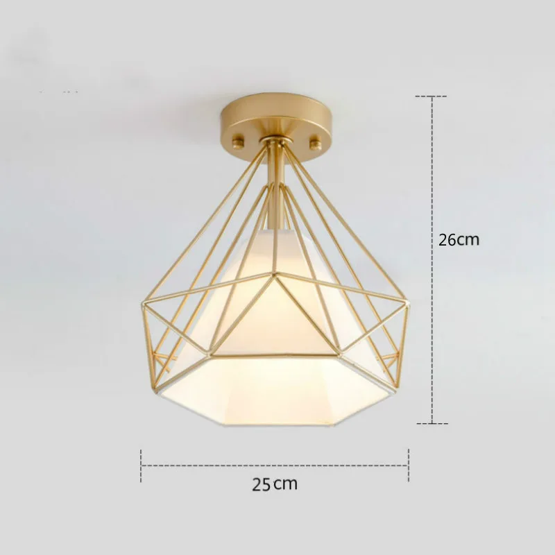 

Nordic Led Ceiling Light Wrough Iron Plafondlamp for Corridor Aisle Entrance Hall Suspension Luminaire Home Decor Lights Fixture