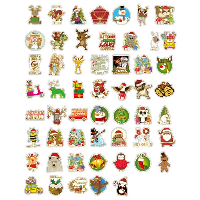 

52Pcs/pack Man christmas character Decorative Stickers Adhesive Stickers Diary Stationery Stickers DIY Decoration Children Gift