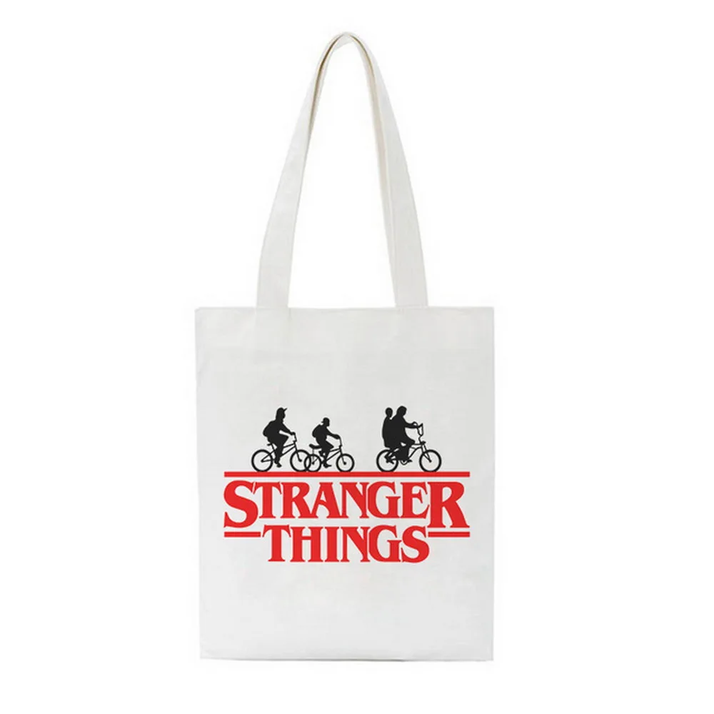 

Jiugong Stranger Things Cartoon Print Bags Shoulder Bags Large Capacity Harajuku Shopping Bag Vogue Casual Cute Handbag Wallet