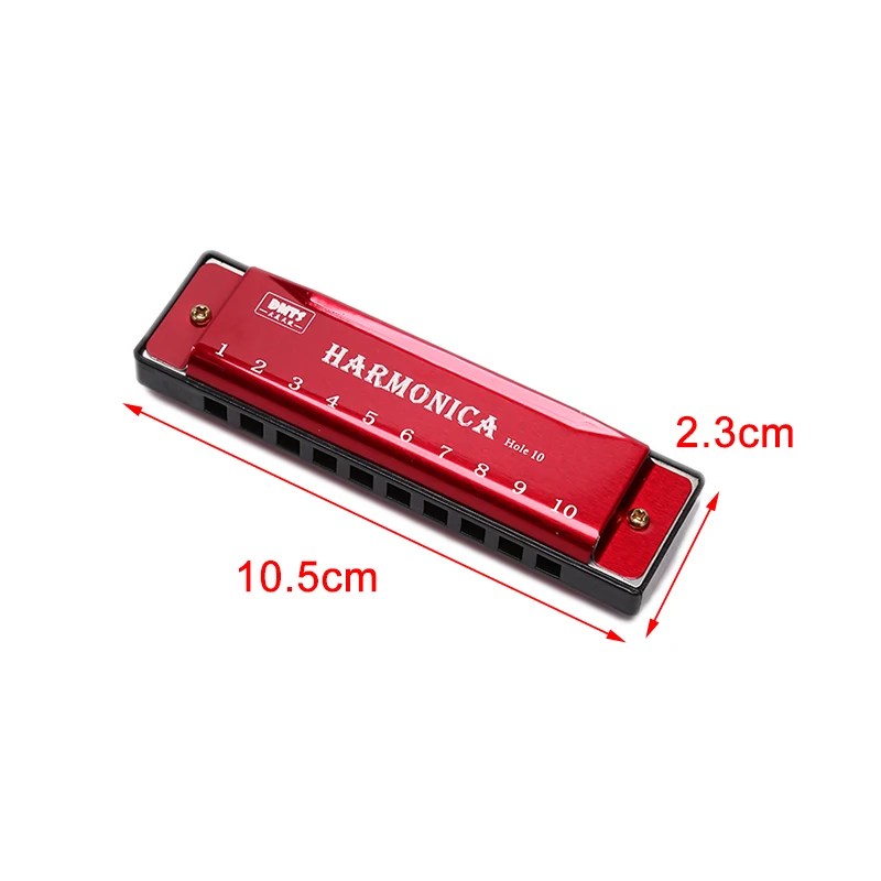 

10 Hole Harmonica Mouth Organ Puzzle Musical Instrument Beginner Teaching Playing Gift Copper Core Resin Harmonica