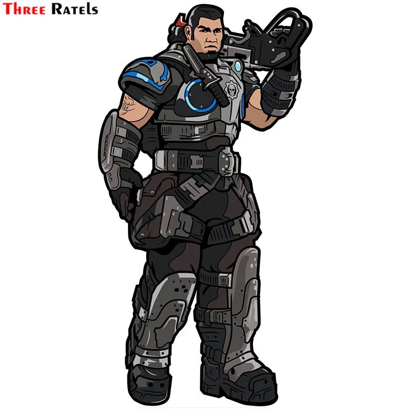 Водонепроницаемые наклейки Three Ratels F405 MechWarrior Kait Diaz Dom And Marcus Fenix для автомобиля