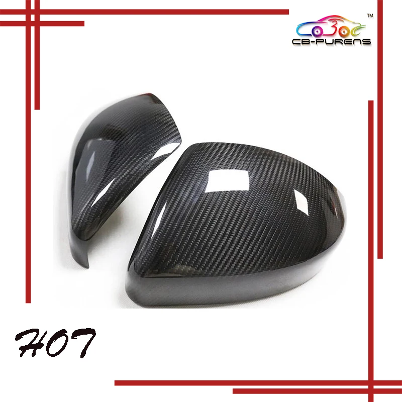 

Body Side Rearview Mirror Cover For Land Rover Range Rover Evoque 2014-ON Gloss Black Carbon Fiber Add On/ Replacement Style