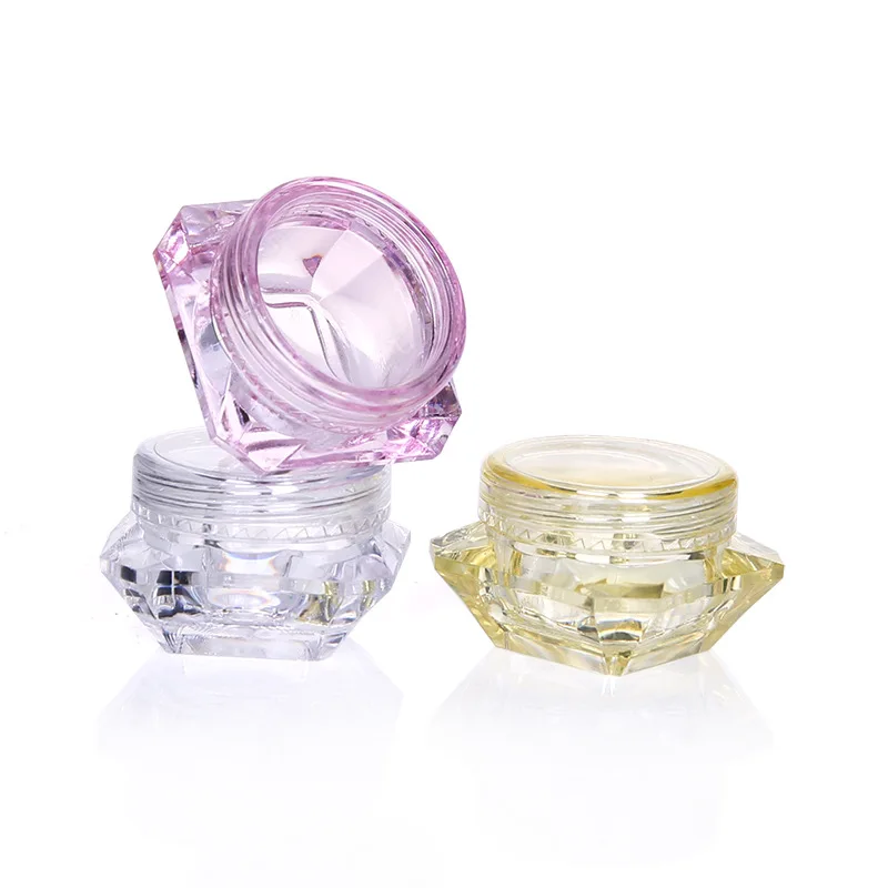 10Pcs 3g 5g Plastic Transparent Diamond Cream Box Portable Travel Bottle Women Jewelry Storage DIY Crystal Beads Boxes | Красота и