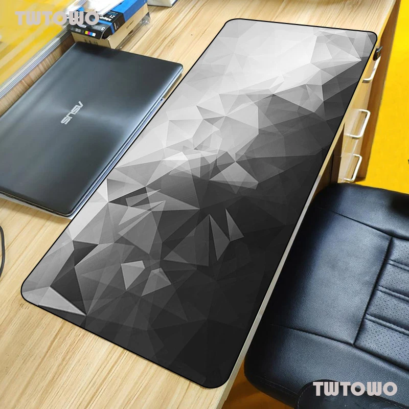 

Cool Black Small Square Large Mouse Pad Locking Edge Magazine Laptop Computer Desk Mat Rubber Universal Non-slip Csgo