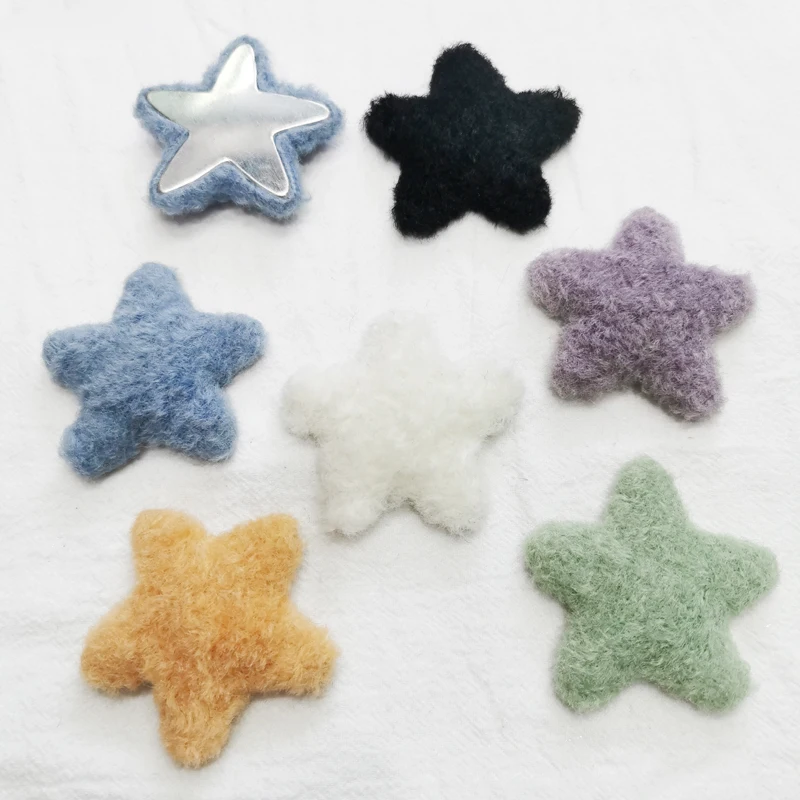 

Бусины шерстяные со звездами для украшений «сделай сам», 50 шт., 53 мм