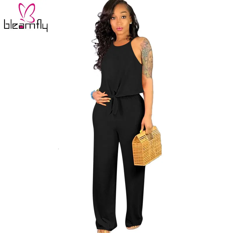 2019 женский летний модный однотонный топ без рукавов с завязками и свободные