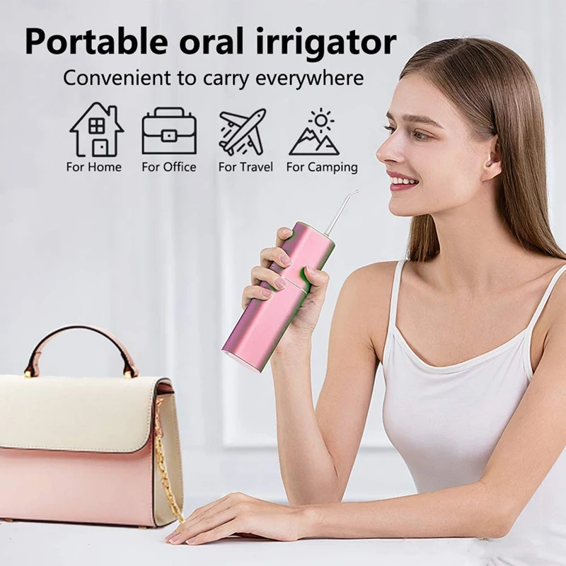 

Floss Rechargeable Toothless Oral Irrigator Portable Mini Electric Scaler with 3 Modes Waterproof