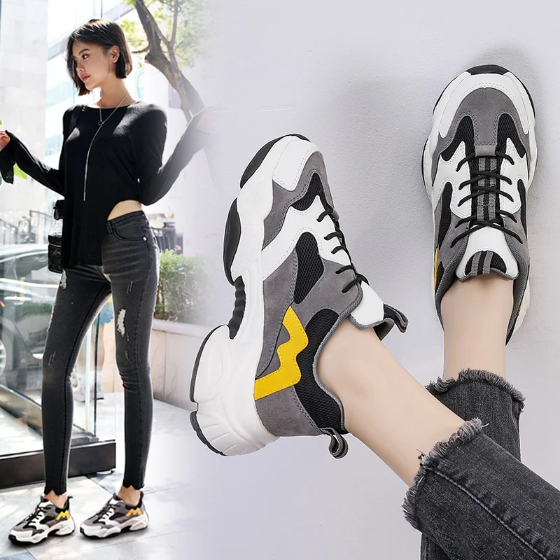

Women Casual Shoes Woman High Quality Trainers Platform Breathable Sneakers Women Running Chunky Ladies Shoes Zapatos De Mujer