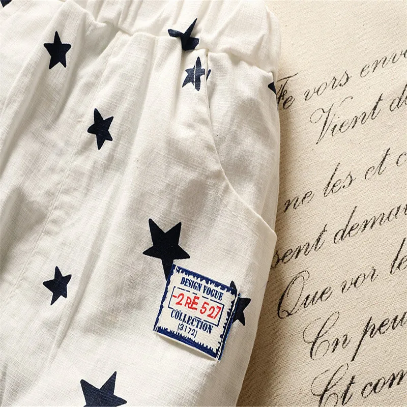 Летние повседневные комплекты одежды для маленьких мальчиков рубашка с