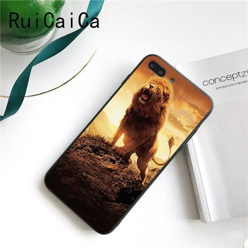 Ruicaica Lion Alpha Male Cub DIY Painted Phone Case for iPhone 8 7 6 6S X XS MAX 5 5S SE XR 10 11 Pro Max | Мобильные телефоны и