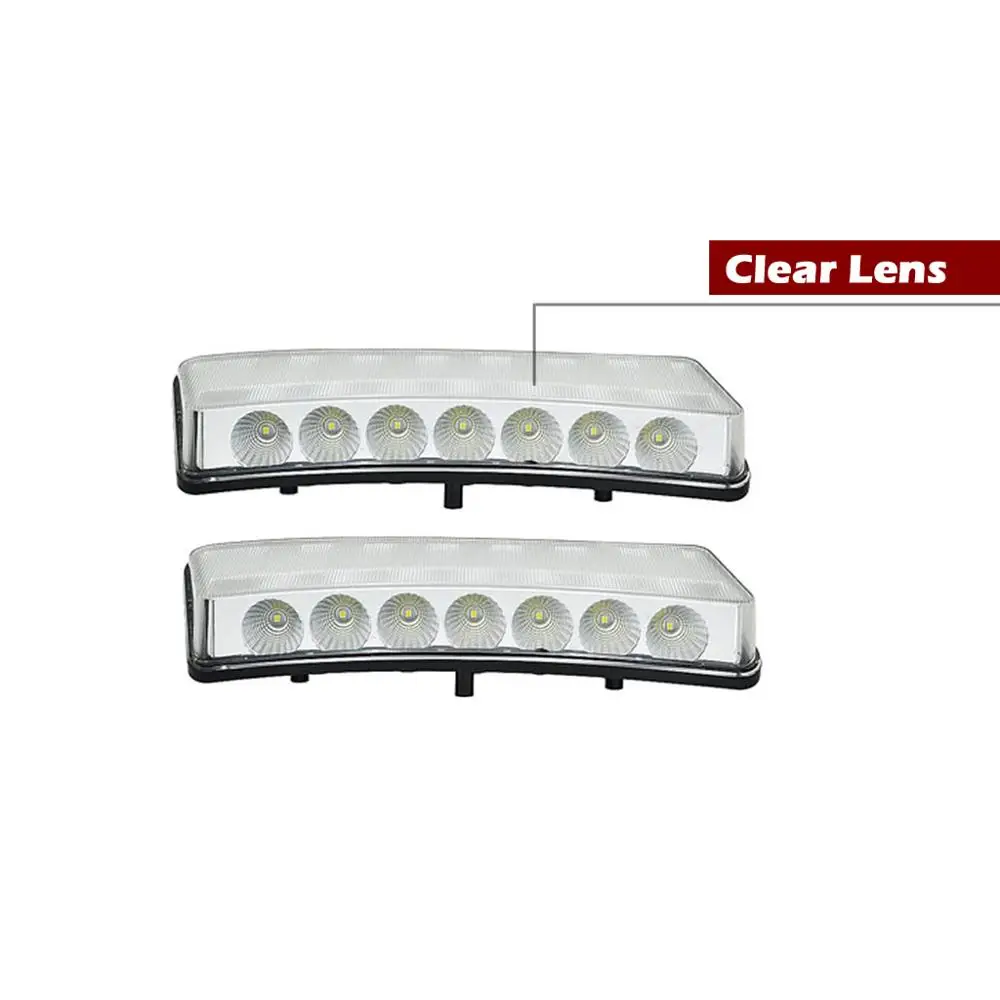 Дневные ходовые светильник светодиодсветодиодный 2 шт. дымчатые линзы или