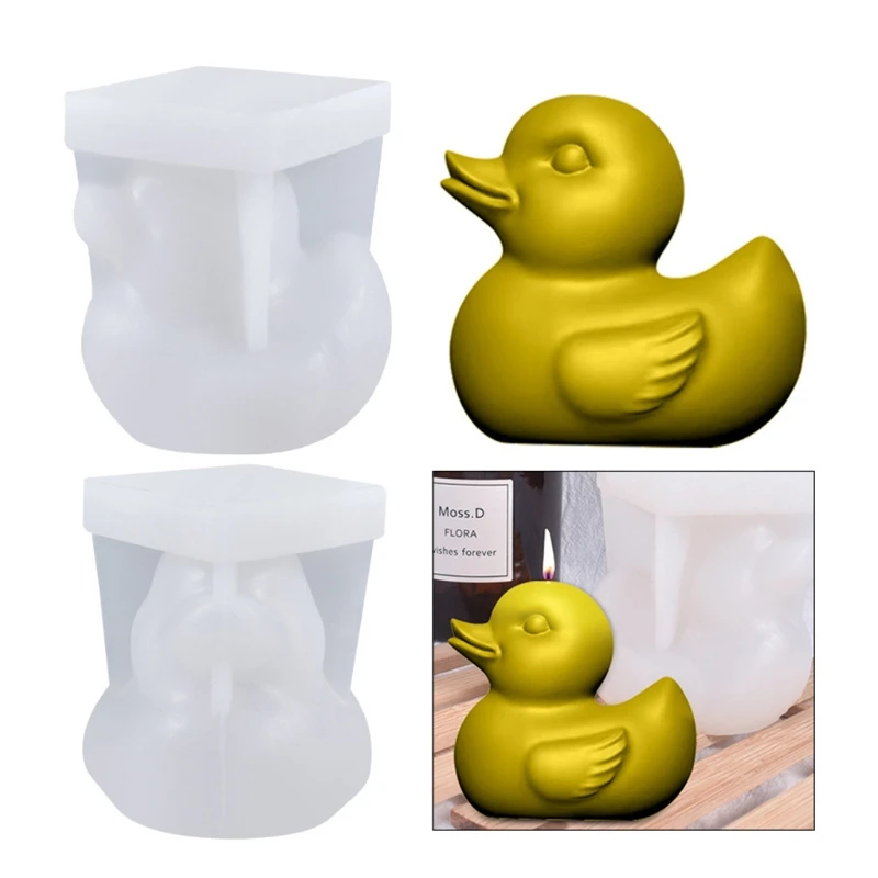 

3D Cartoon Duck Epoxy Resin Mold Aromatherapy Plaster Silicone Mould DIY Crafts Soap Candle Casting Tools