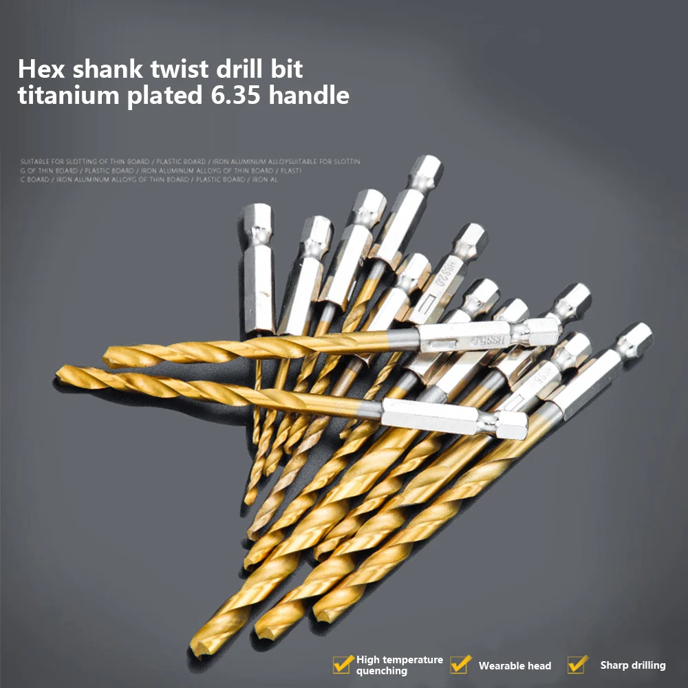 13 шт./компл. шпильки для волос заколки Скорость Сталь Титан сверла покрытые