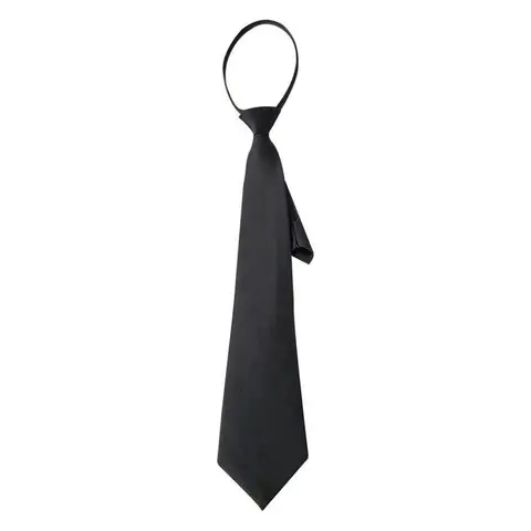 Галстук для мужчин и женщин, галстук на молнии, черный зажим для мужчин, галстук безопасности, галстук унисекс, галстук для одежды, галстуки похоронного Портера, матовые Галстуки