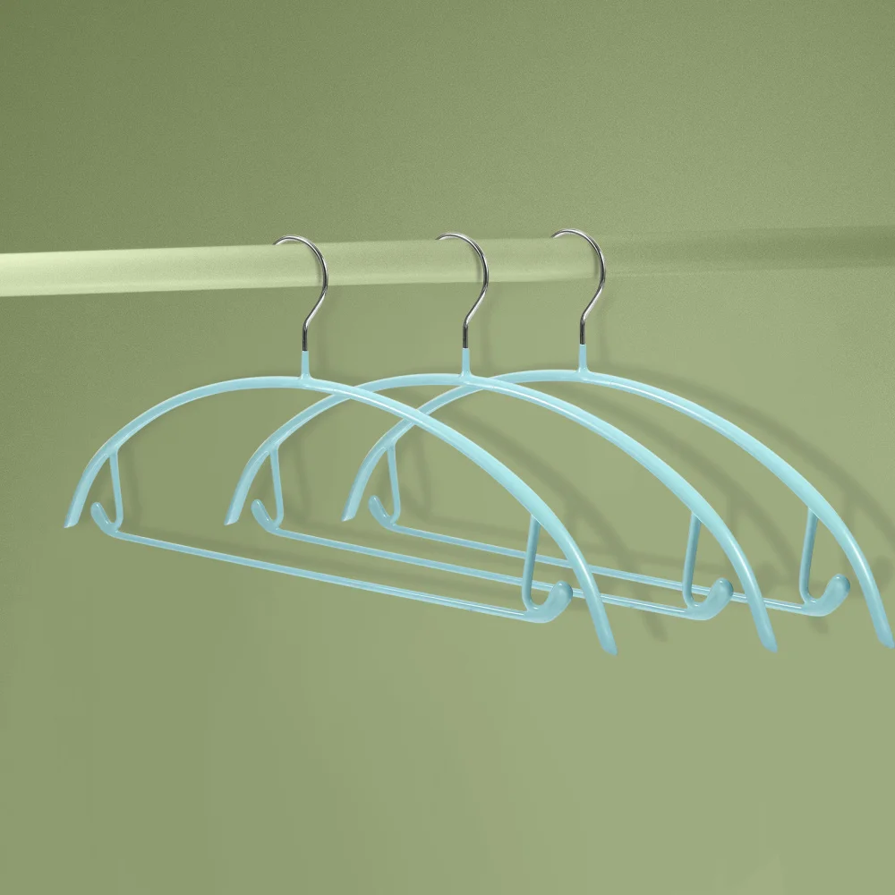 

10Pcs Clothes Bracket Traceless Clothes Hanger Slip-proof Hanger Home Accessory