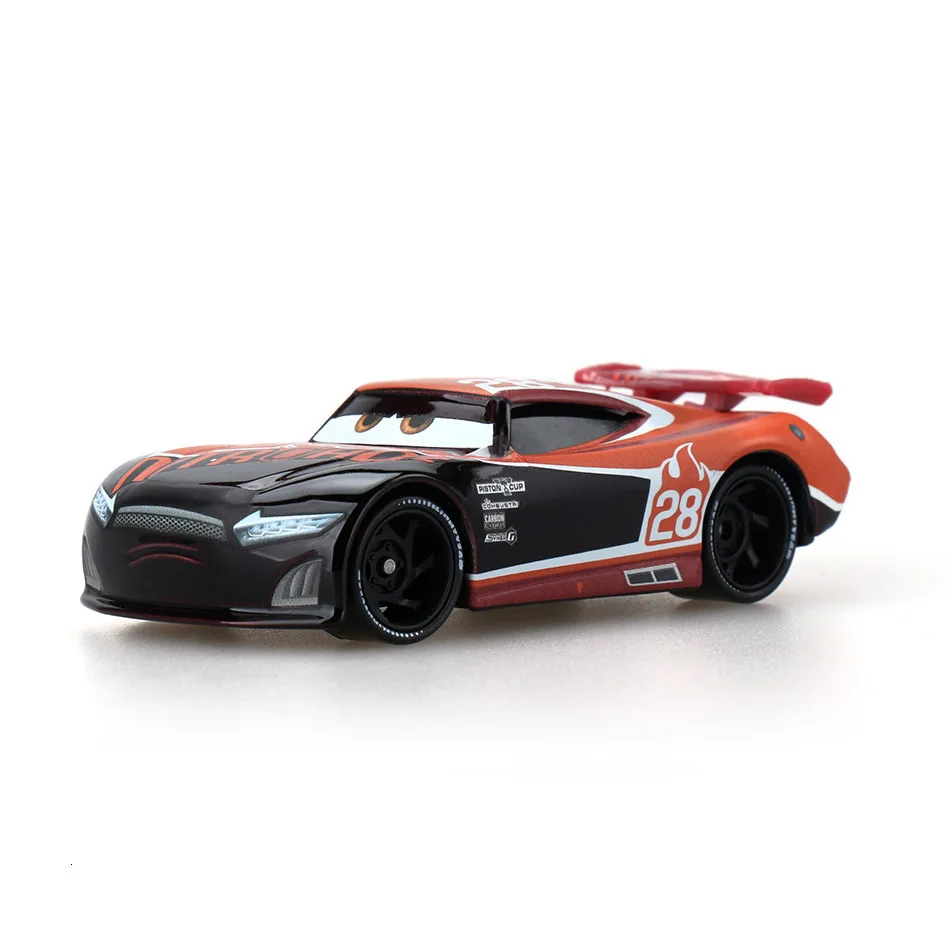 Disney Pixar Cars 2 3 Lightning 40 стиль Mcqueen Mater Jackson Storm Ramirez 1:55 литой автомобиль металлический сплав мальчик детские игрушки подарок