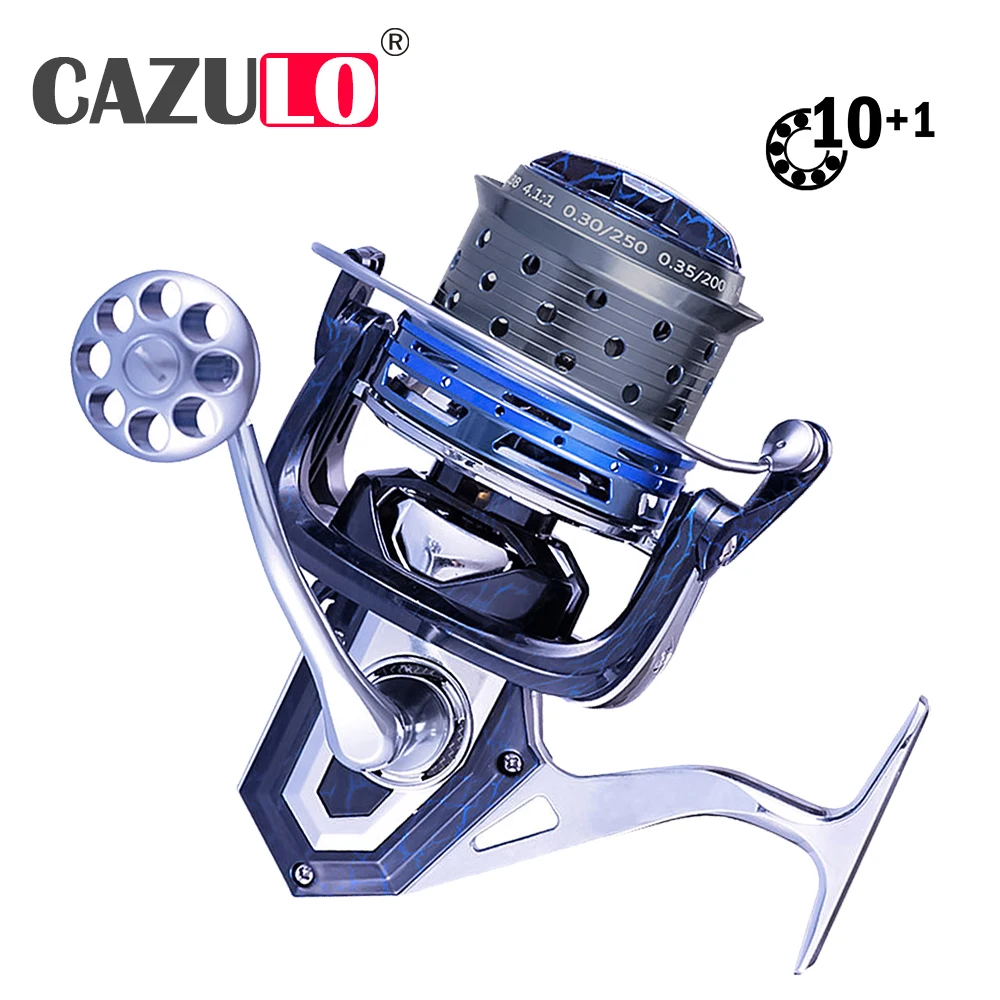 

Fishing Reel Spinning Max Drag 15kg 10+1BB 4.1:1 Metal Spool Molinete Tackle Carretilha De Pesca Accesorios Mar Peche A La Carp