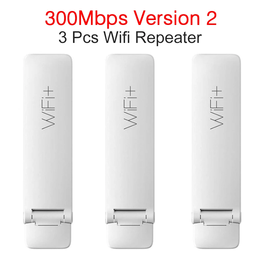 3 PCS WIFI Repeater Xiaomi wifi повторитель 2 усилитель расширитель 2 Универсальный Repitidor Wi-Fi удлинитель 300 Мбит/с 802.11n Беспроводной - Цвет: 3 PCS WIFI Repeater