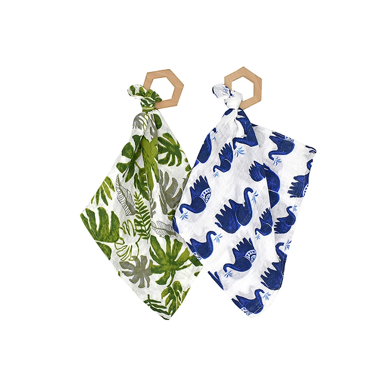 

Baby Dinning Bibs Napkin With Wood Ring Dinning Teething Toy Cute Napkin Baby Dinning Aid Safe Baby Teething Tool Infant Care