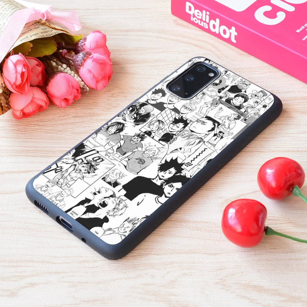 

For Samsung Galaxy Haikyuu Manga Collage Print Soft Matt Phone Case