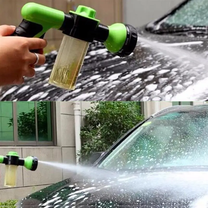 

Adjustable Water Spray Foam Dispenser Garden Water Hose Foam Nozzle Soap Dispenser Car Window Glass Washing Foam Sprayer
