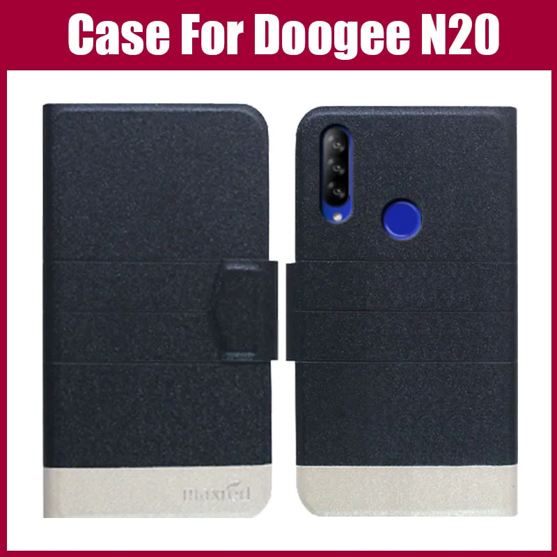 Лидер продаж! Чехол Doogee N20 5 цветов ультратонкий цветной кожаный защитный чехол