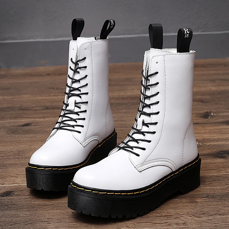 

2021 Spring Hiking Boots for Woman Height Increase Thick Soled Female Sneakers Luxury Brand Outdoor Rubber Walking Shoes Women