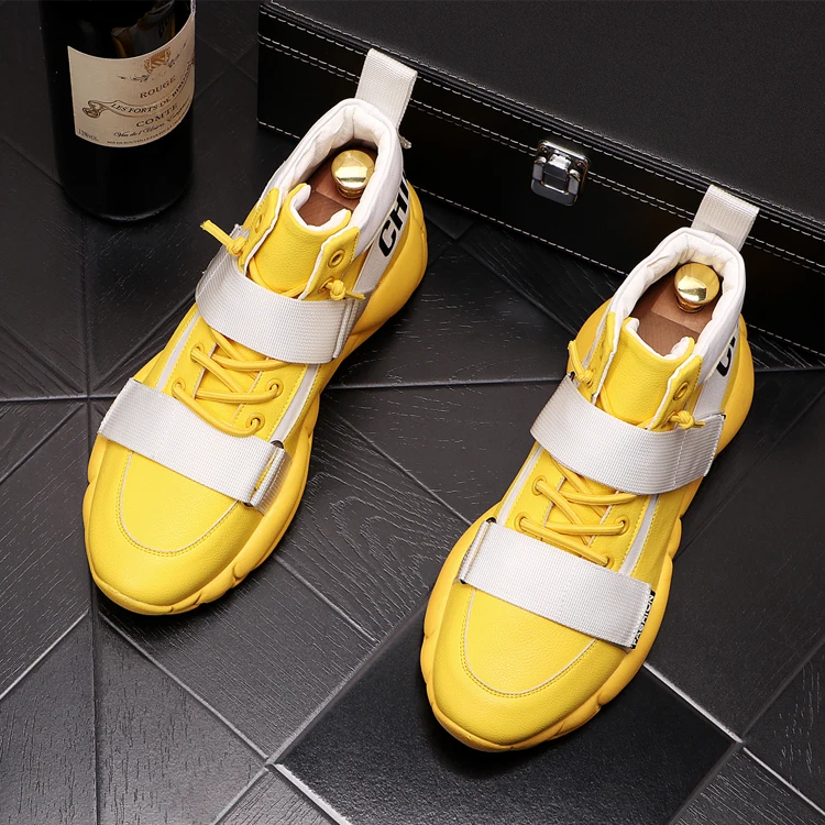 

fashion thick bottom men shoes Hip-hop sneakers high tops trainers loafers web celebrity shoes ankle boots zapatillas hombre