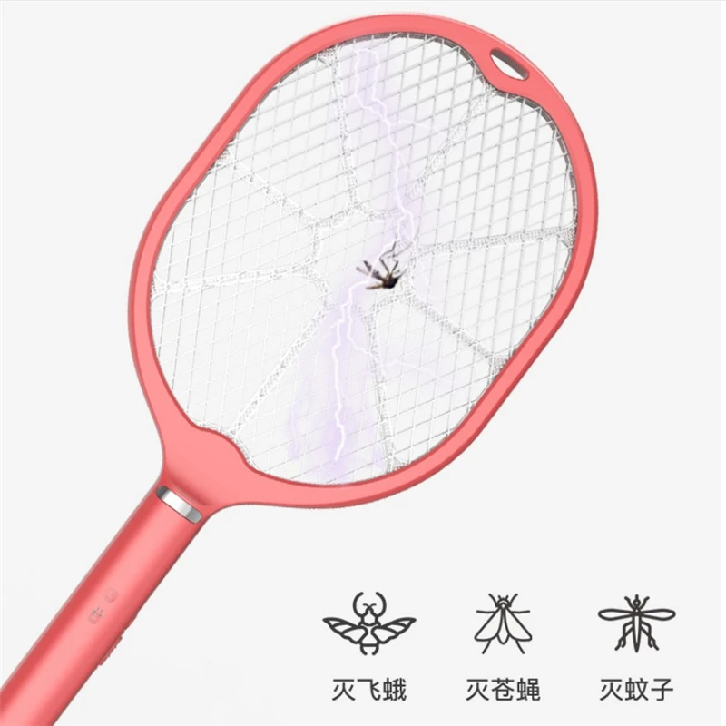 2200V Электрический usb зарядник для насекомых ракетки мухобойка Zapper Перезаряжаемые