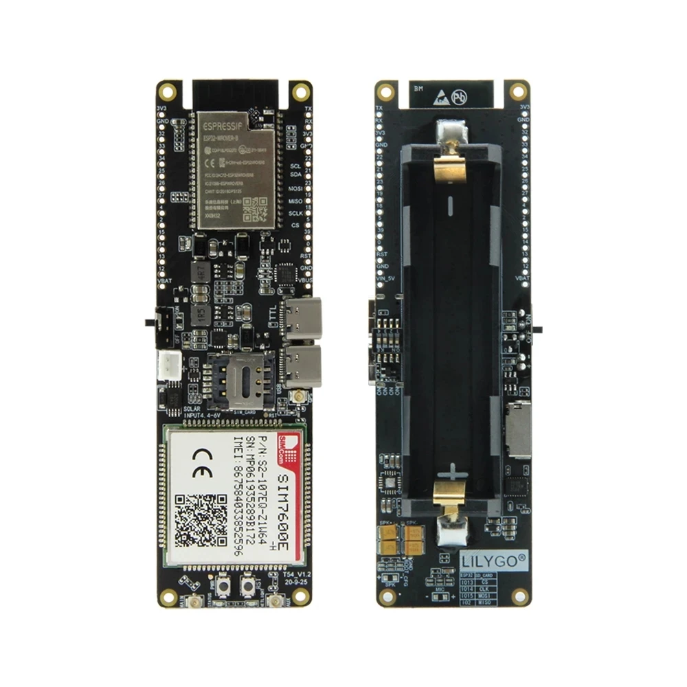 LILYGO®TTGO SIM7600E-H / SIM7600G-H 2R модуль ESP32-WROVER-B Chip WiFi BLE 18560 батарея держатель солнечной
