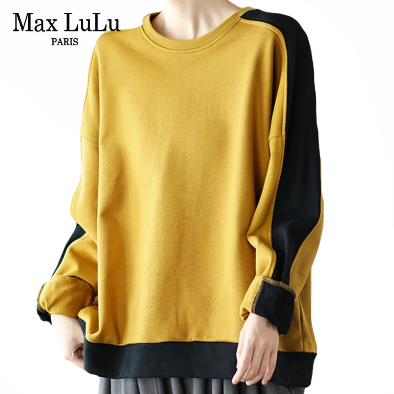 Женские толстовки Max LuLu новинка 2021 свободная уличная одежда в стиле Харадзюку