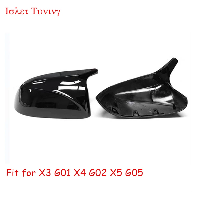Фото Крышка для зеркала из углеродного волокна M look для BMW X3 G01 X4 G02 X5 G05, боковая дверь, крышка заднего вида, 2018 2019 2020 + №3