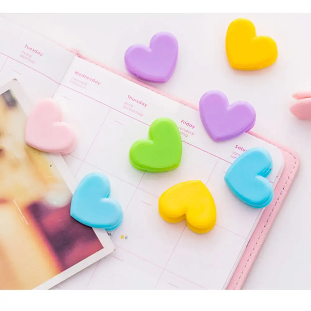 Комплект из 2 предметов любящее сердце Форма пластиковые зажимы для офиса