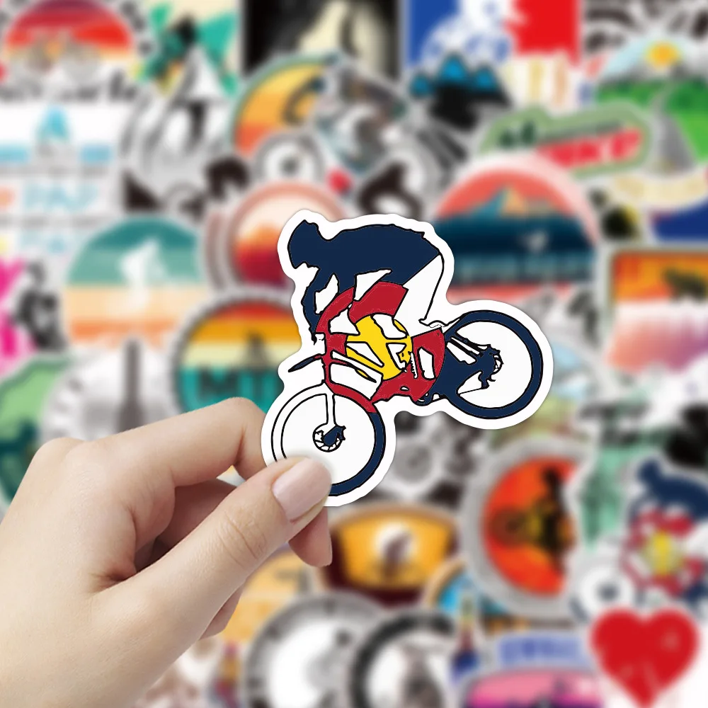103050pcs mountain bike mtb stickers laptop guitar luggage skateboard phone waterproof cool graffiti sticker decal kid toys free global shipping