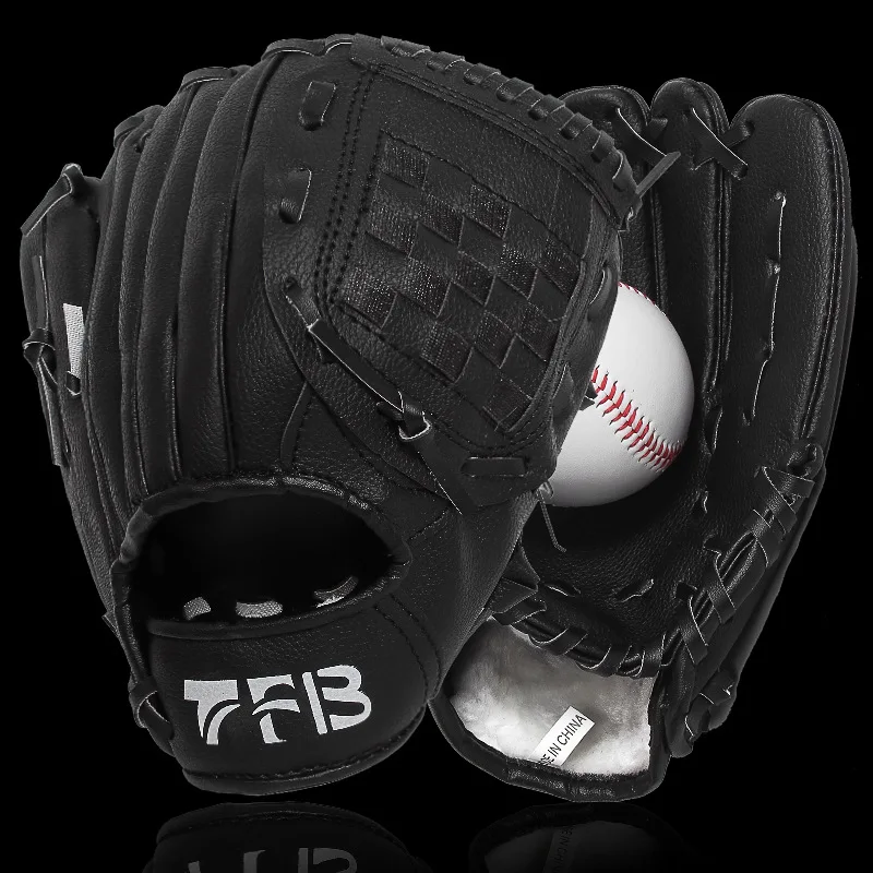 

Kids Softball Baseball Glove Training Pitcher Glove Leather Baseball Batting Gloves Guantes De Beibol Baseball Equipment BK50BQ