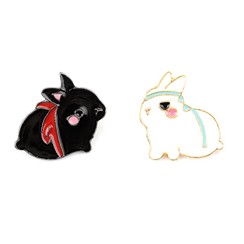 Основатель дьявольского МО дао цу Ши брошь мультяшный кролик парные Броши