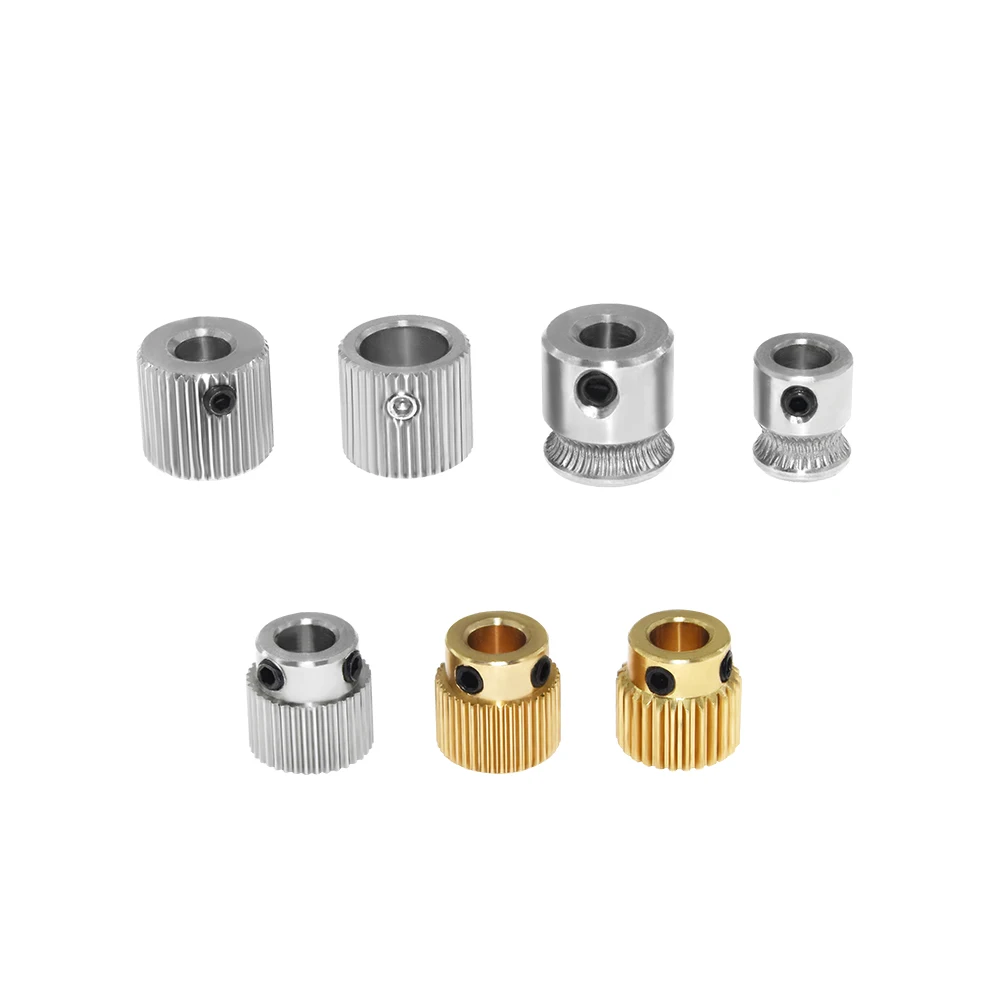2 шт. Mk7 MK8 Экструзионная передача 26/36/40 зубов BrassFor прецизионному шестерни для Makerbot